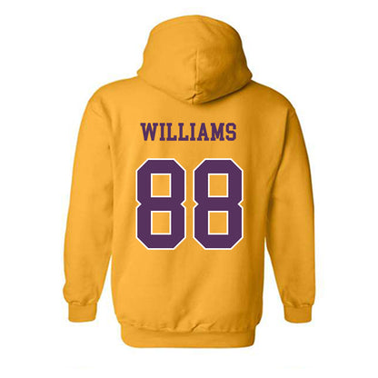 JMU - NCAA Football : Dylan Williams - Vintage Dukes Hooded Sweatshirt-1