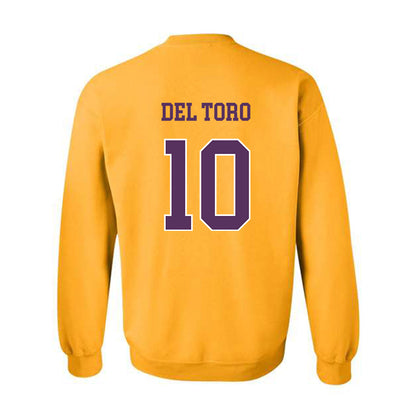JMU - NCAA Women's Soccer : Olivia Del Toro - Vintage Dukes Crewneck Sweatshirt-1