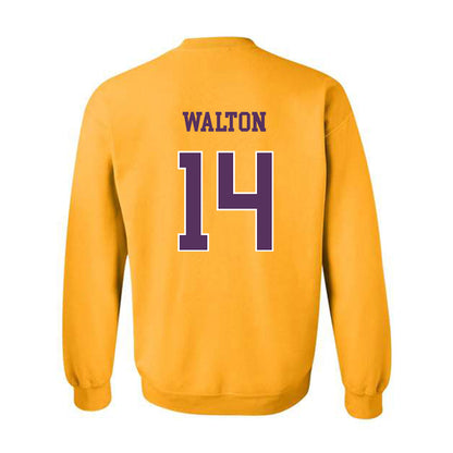 JMU - NCAA Women's Basketball : Regina Walton - Vintage Dukes Crewneck Sweatshirt-1