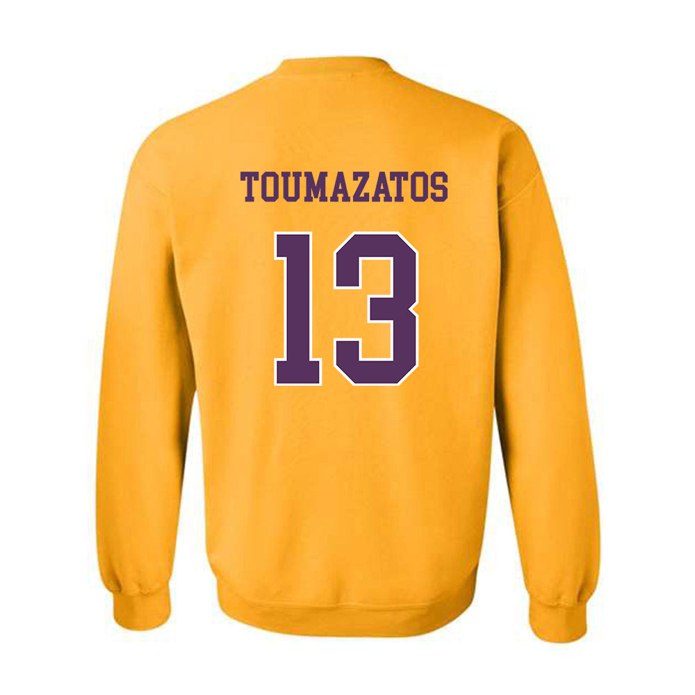 JMU - NCAA Women's Volleyball : Ana Toumazatos - Vintage Dukes Crewneck Sweatshirt-1