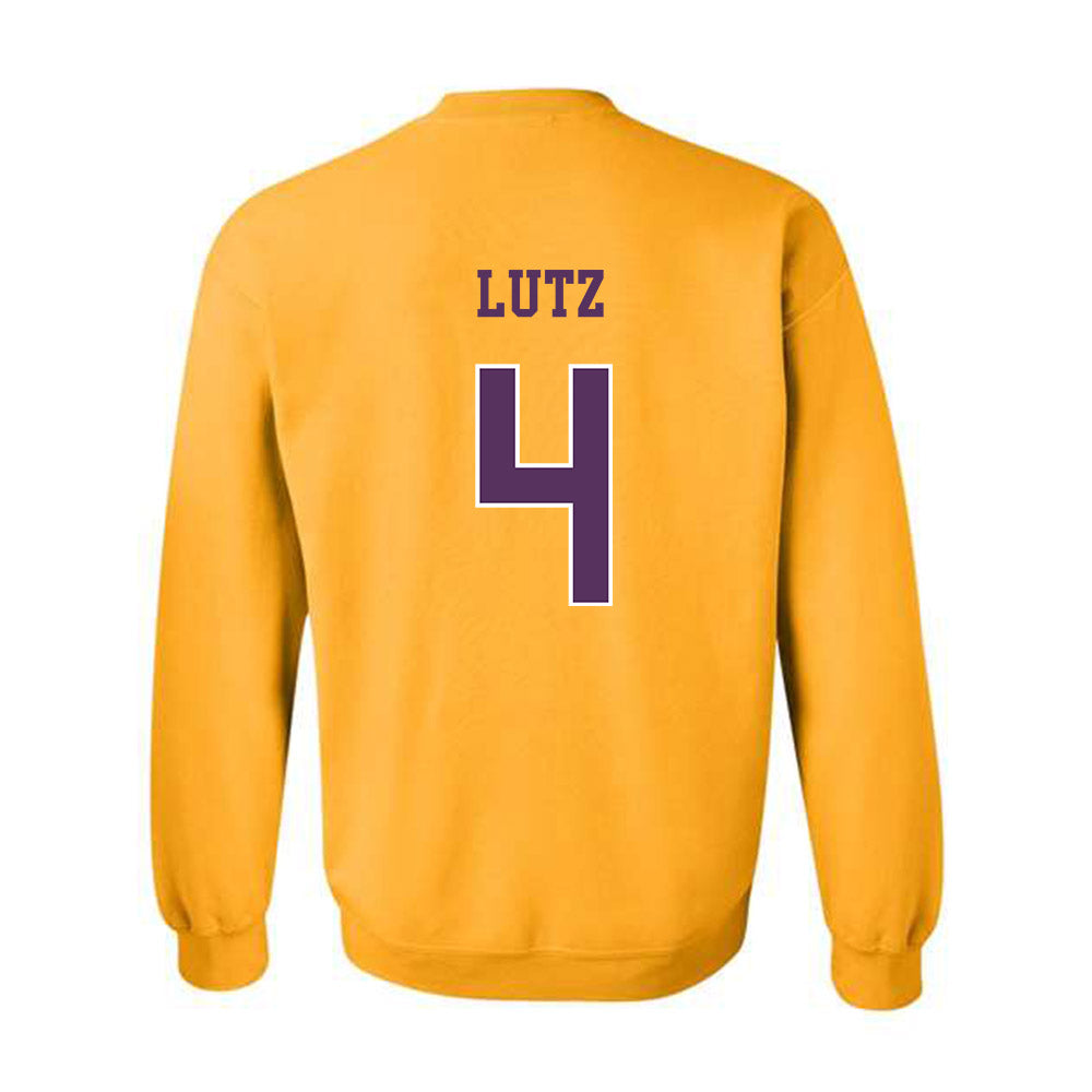 JMU - NCAA Baseball : Tyler Lutz - Vintage Dukes Crewneck Sweatshirt-1