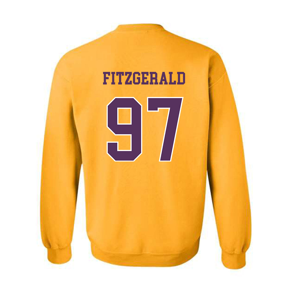 JMU - NCAA Football : Christopher Fitzgerald - Vintage Dukes Crewneck Sweatshirt-1