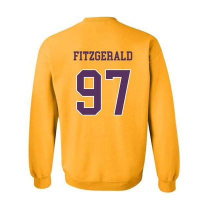 JMU - NCAA Football : Christopher Fitzgerald - Vintage Dukes Crewneck Sweatshirt-1