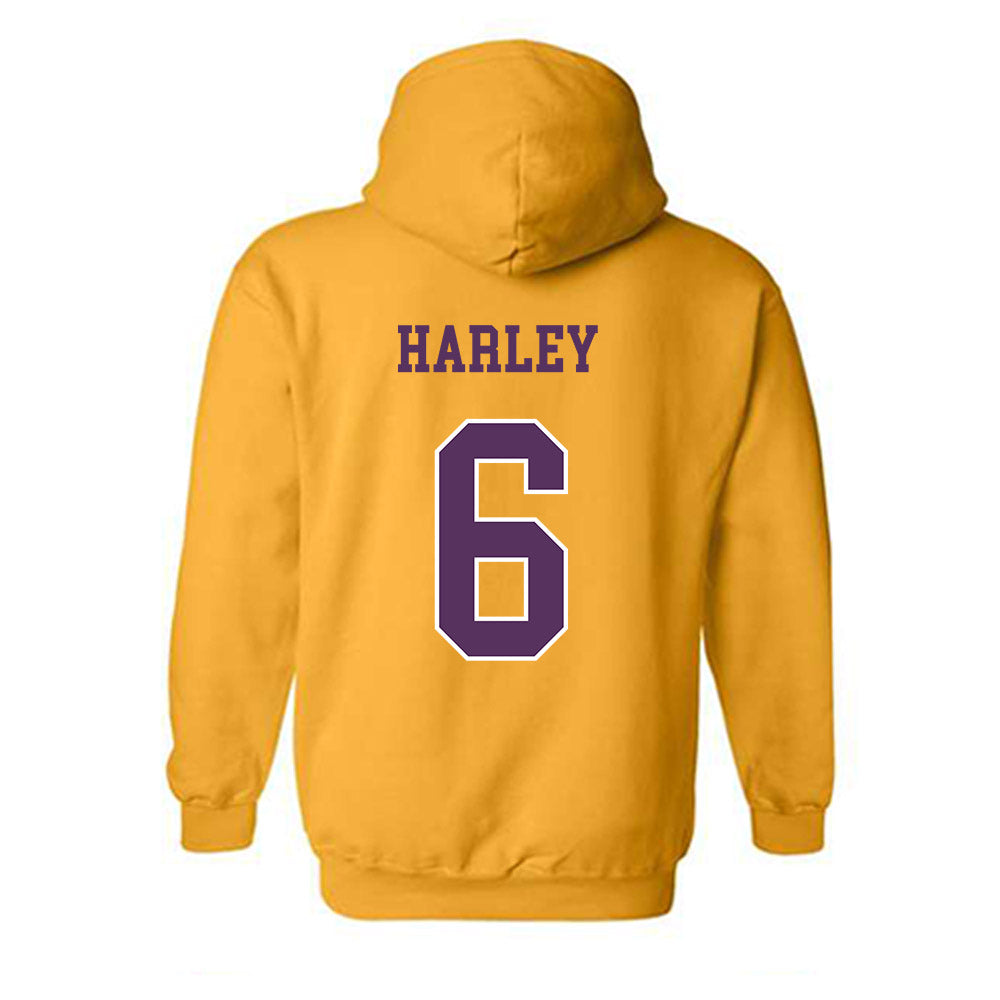 JMU - NCAA Football : Chantz Harley - Vintage Dukes Hooded Sweatshirt-1