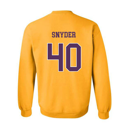JMU - NCAA Football : Jackson Snyder - Vintage Dukes Crewneck Sweatshirt-1