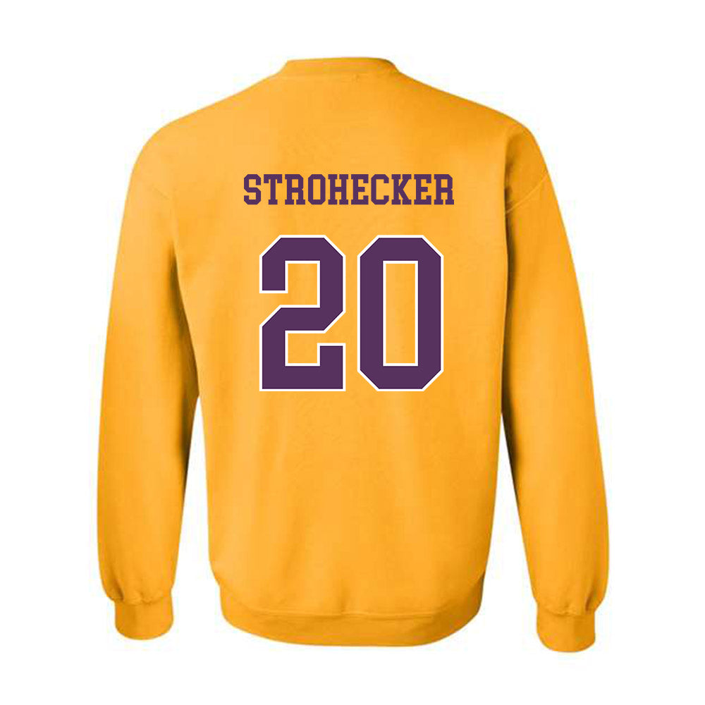 JMU - NCAA Baseball : Jonathan Strohecker - Vintage Dukes Crewneck Sweatshirt-1