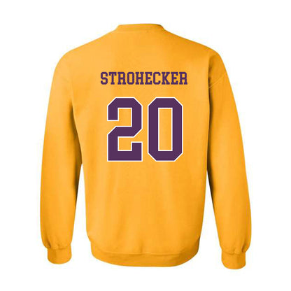 JMU - NCAA Baseball : Jonathan Strohecker - Vintage Dukes Crewneck Sweatshirt-1