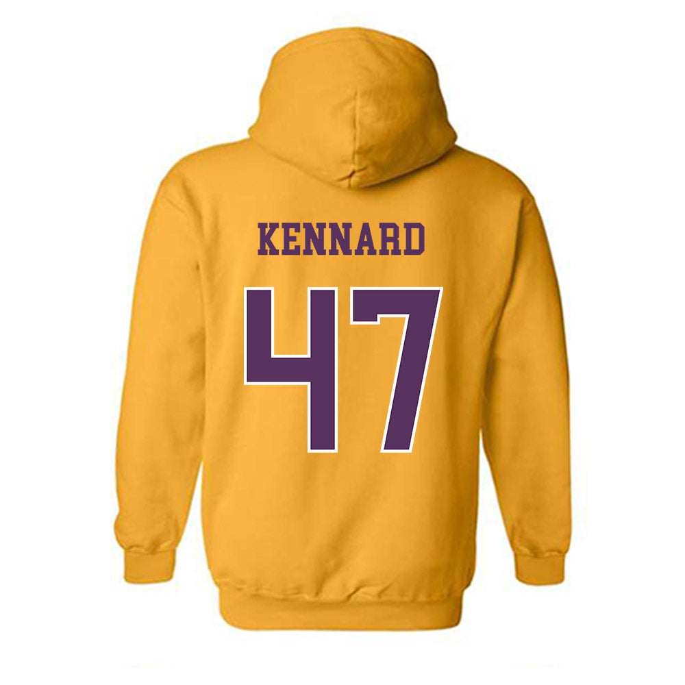 JMU - NCAA Football : Josiah Kennard - Vintage Dukes Hooded Sweatshirt-1