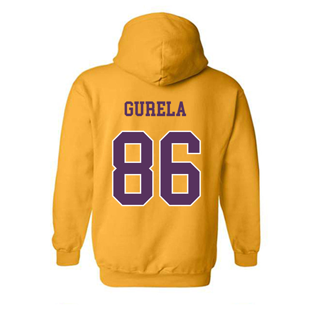 JMU - NCAA Football : Ethan Gurela - Vintage Dukes Hooded Sweatshirt-1