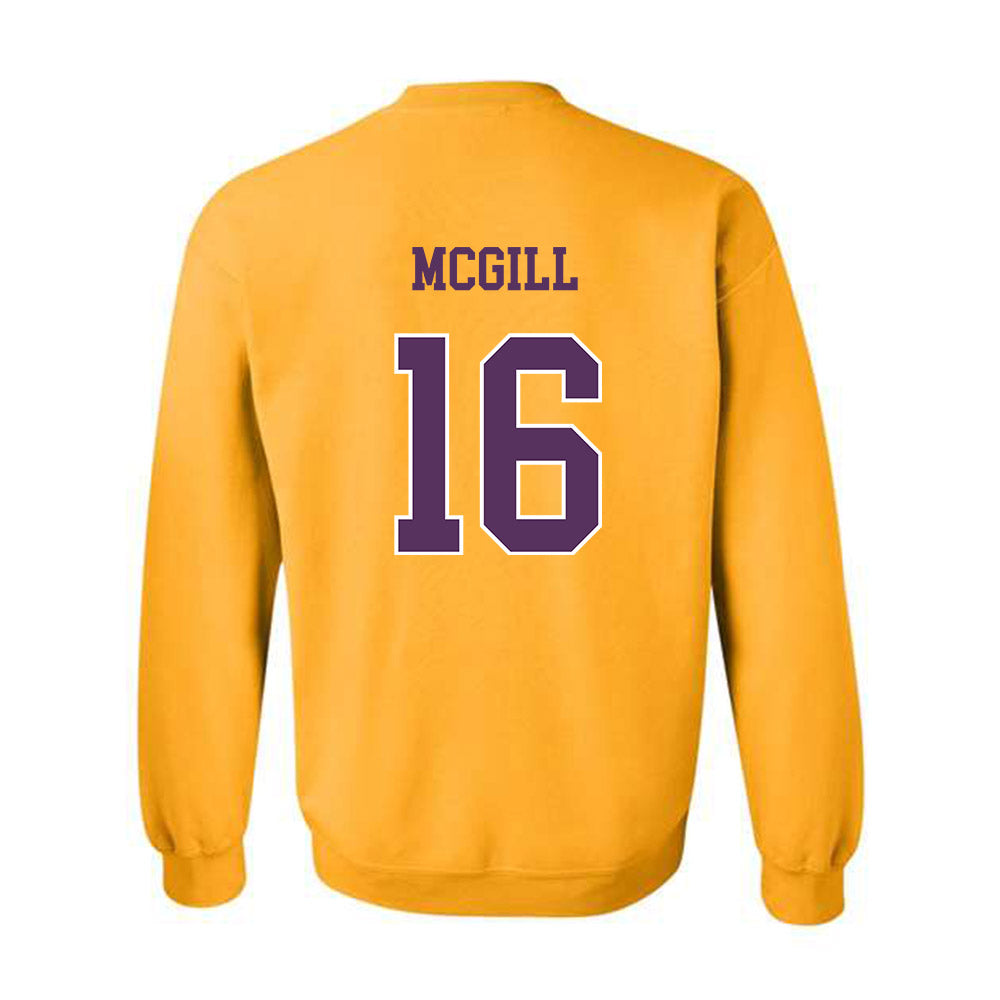 JMU - NCAA Football : TJ McGill - Vintage Dukes Crewneck Sweatshirt-1