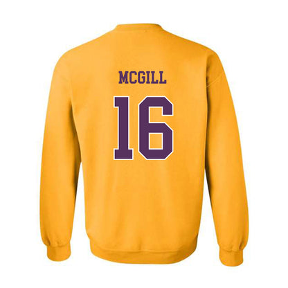 JMU - NCAA Football : TJ McGill - Vintage Dukes Crewneck Sweatshirt-1