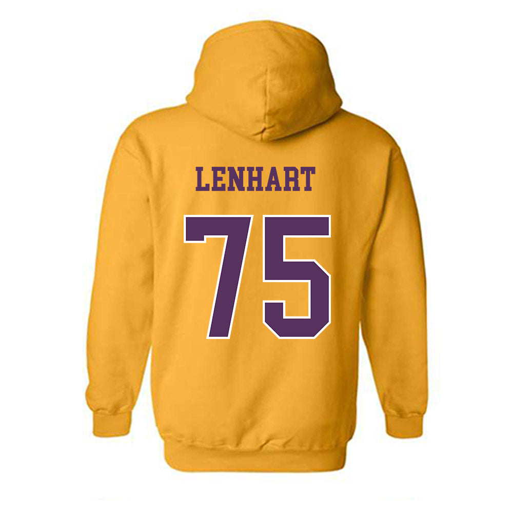 JMU - NCAA Football : Kyle Lenhart - Vintage Dukes Hooded Sweatshirt-1