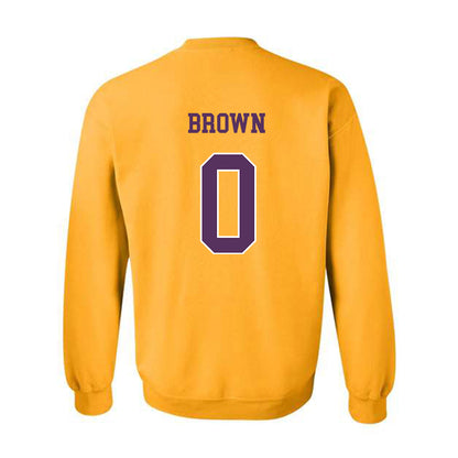 JMU - NCAA Men's Basketball : Christian Brown - Vintage Dukes Crewneck Sweatshirt-1