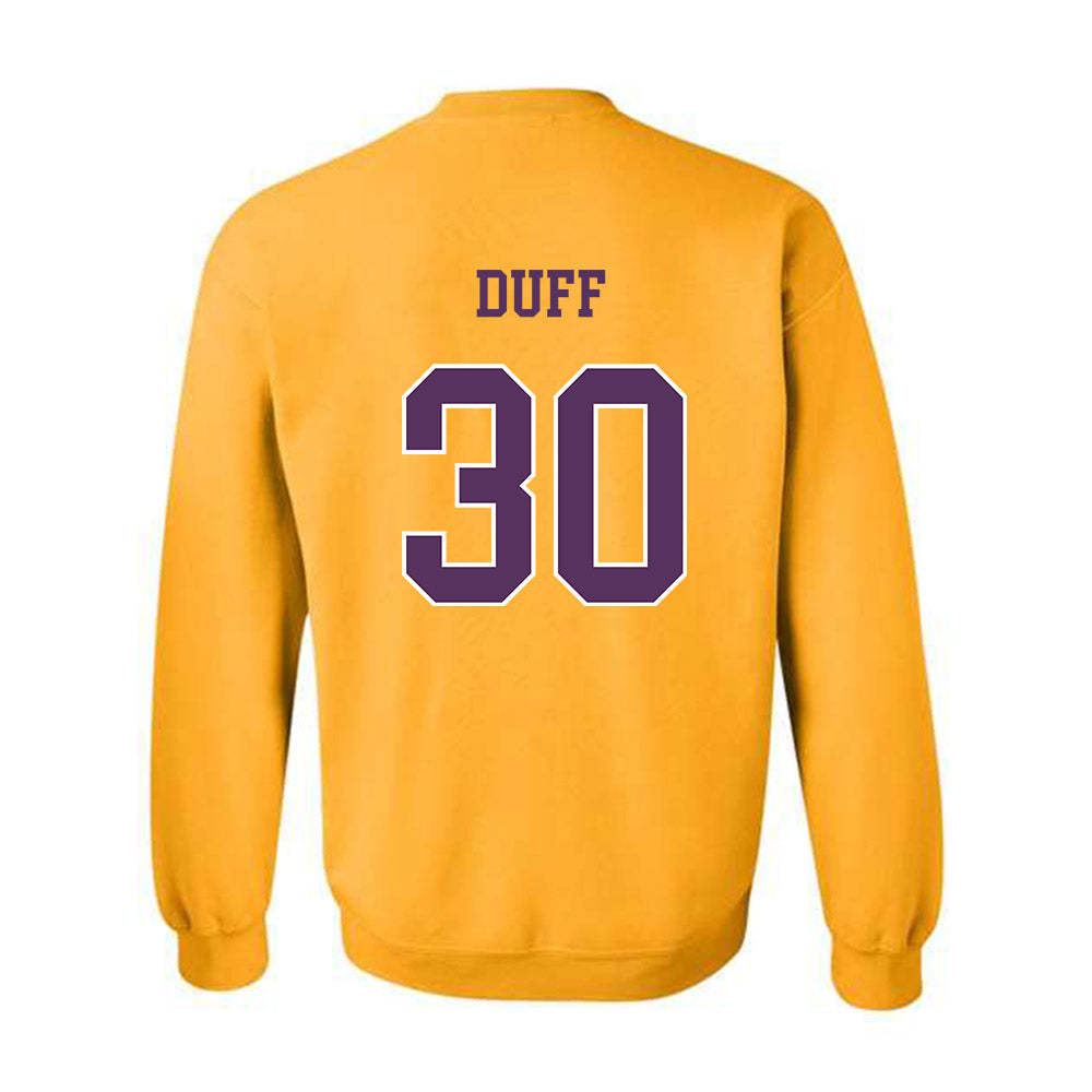 JMU - NCAA Baseball : Lane Duff - Vintage Dukes Crewneck Sweatshirt-1