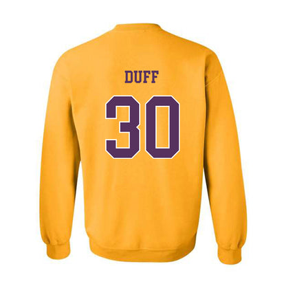 JMU - NCAA Baseball : Lane Duff - Vintage Dukes Crewneck Sweatshirt-1