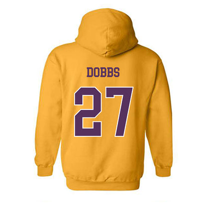 JMU - NCAA Football : Jacob Dobbs - Vintage Dukes Hooded Sweatshirt-1