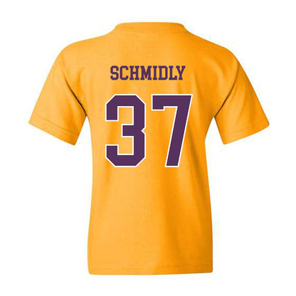 JMU - NCAA Baseball : Ike Schmidly - Vintage Dukes Youth T-Shirt-1