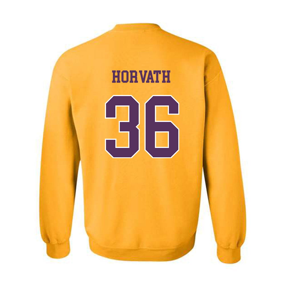 JMU - NCAA Baseball : Adam Horvath - Vintage Dukes Crewneck Sweatshirt-1