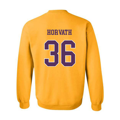 JMU - NCAA Baseball : Adam Horvath - Vintage Dukes Crewneck Sweatshirt-1