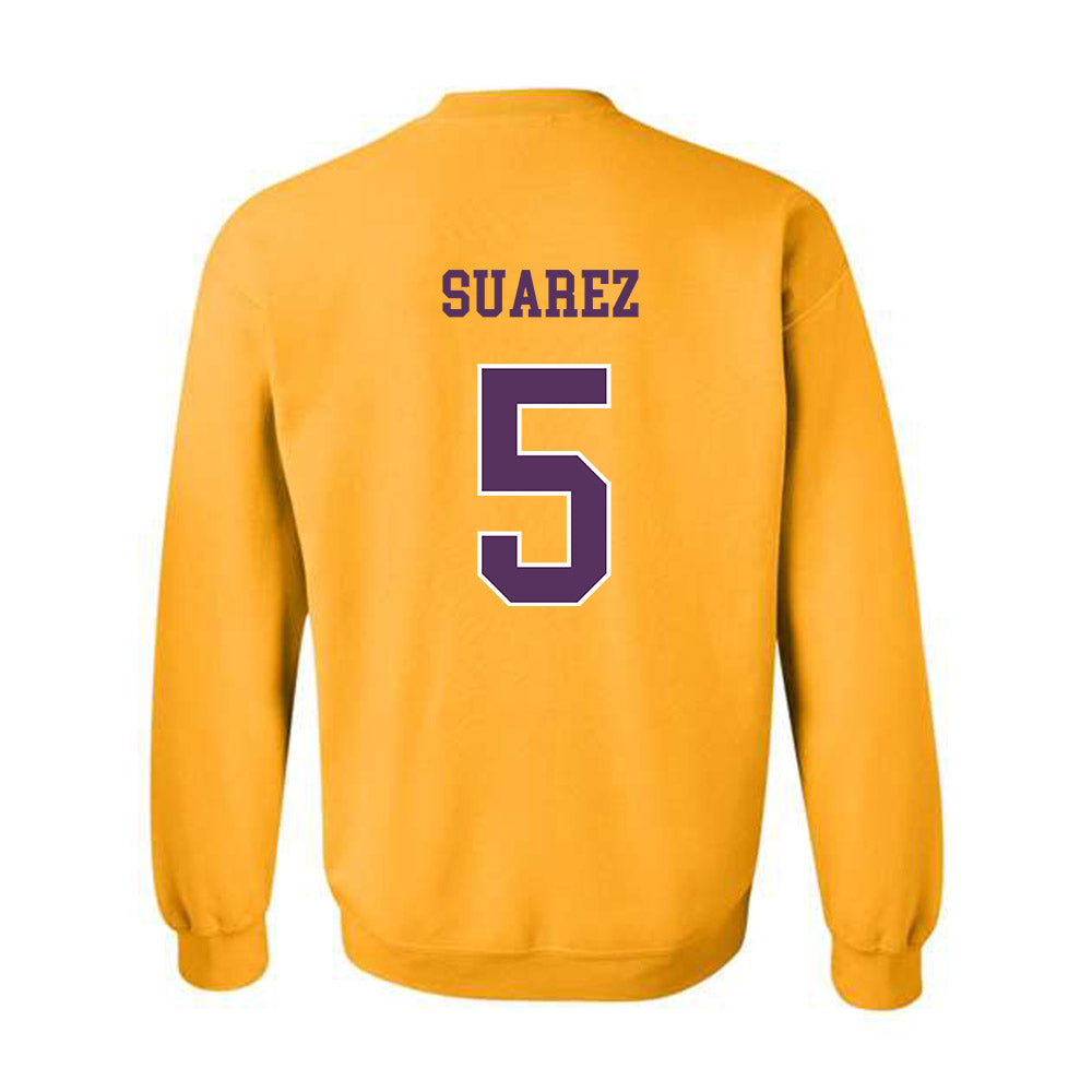 JMU - NCAA Football : Morgan Suarez - Vintage Dukes Crewneck Sweatshirt-1
