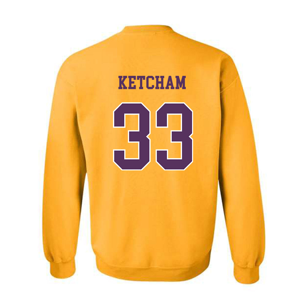 JMU - NCAA Football : Logan Ketcham - Vintage Dukes Crewneck Sweatshirt-1
