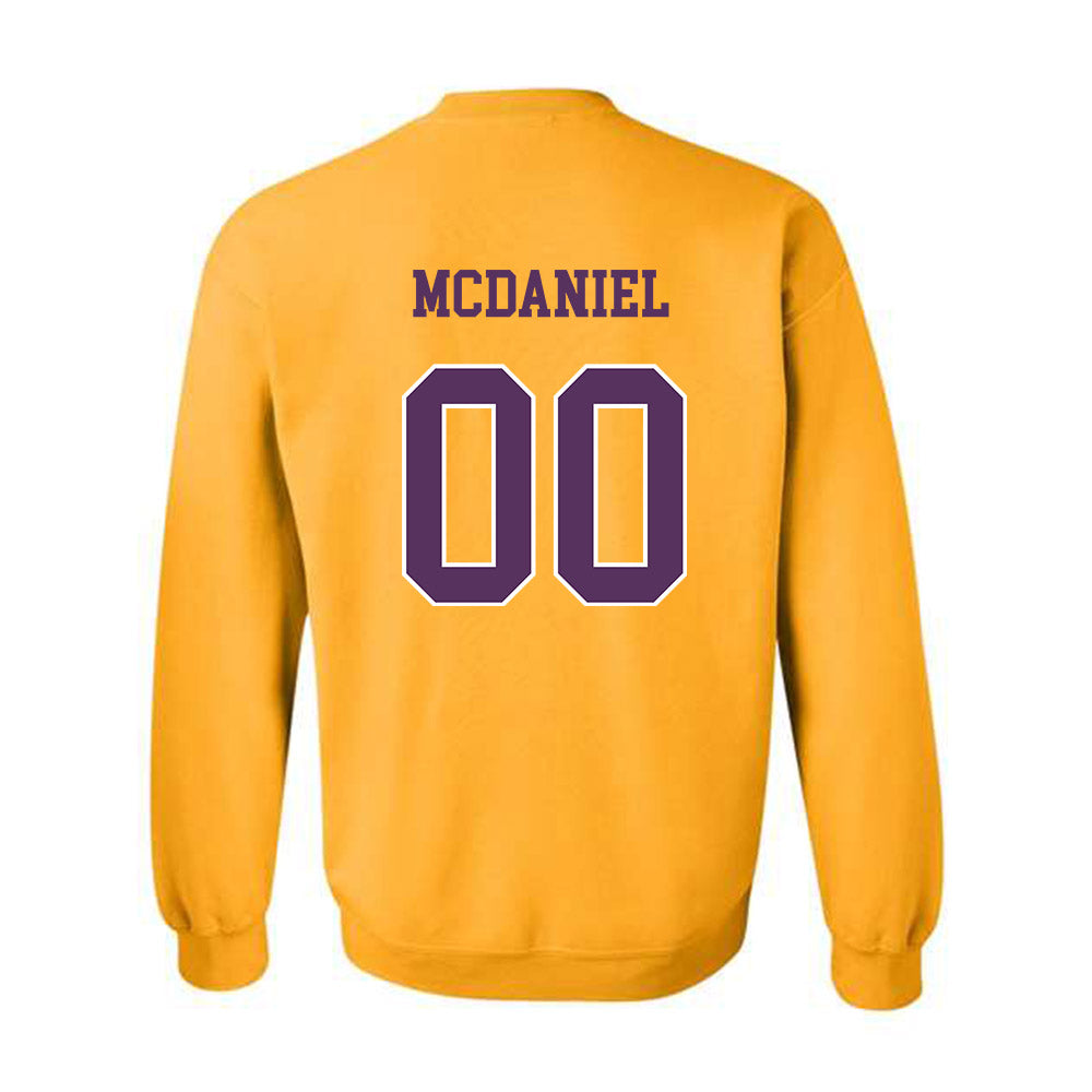 JMU - NCAA Women's Basketball : Peyton McDaniel - Vintage Dukes Crewneck Sweatshirt-1