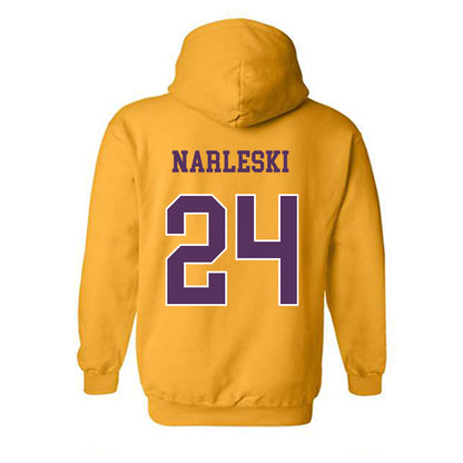 JMU - NCAA Women's Field Hockey : Julie Narleski - Vintage Dukes Hooded Sweatshirt-1