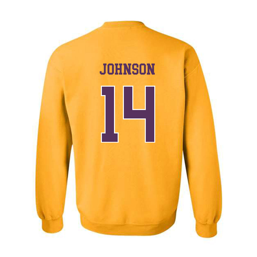JMU - NCAA Softball : Taylor Johnson - Vintage Dukes Crewneck Sweatshirt-1
