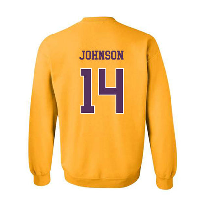 JMU - NCAA Softball : Taylor Johnson - Vintage Dukes Crewneck Sweatshirt-1