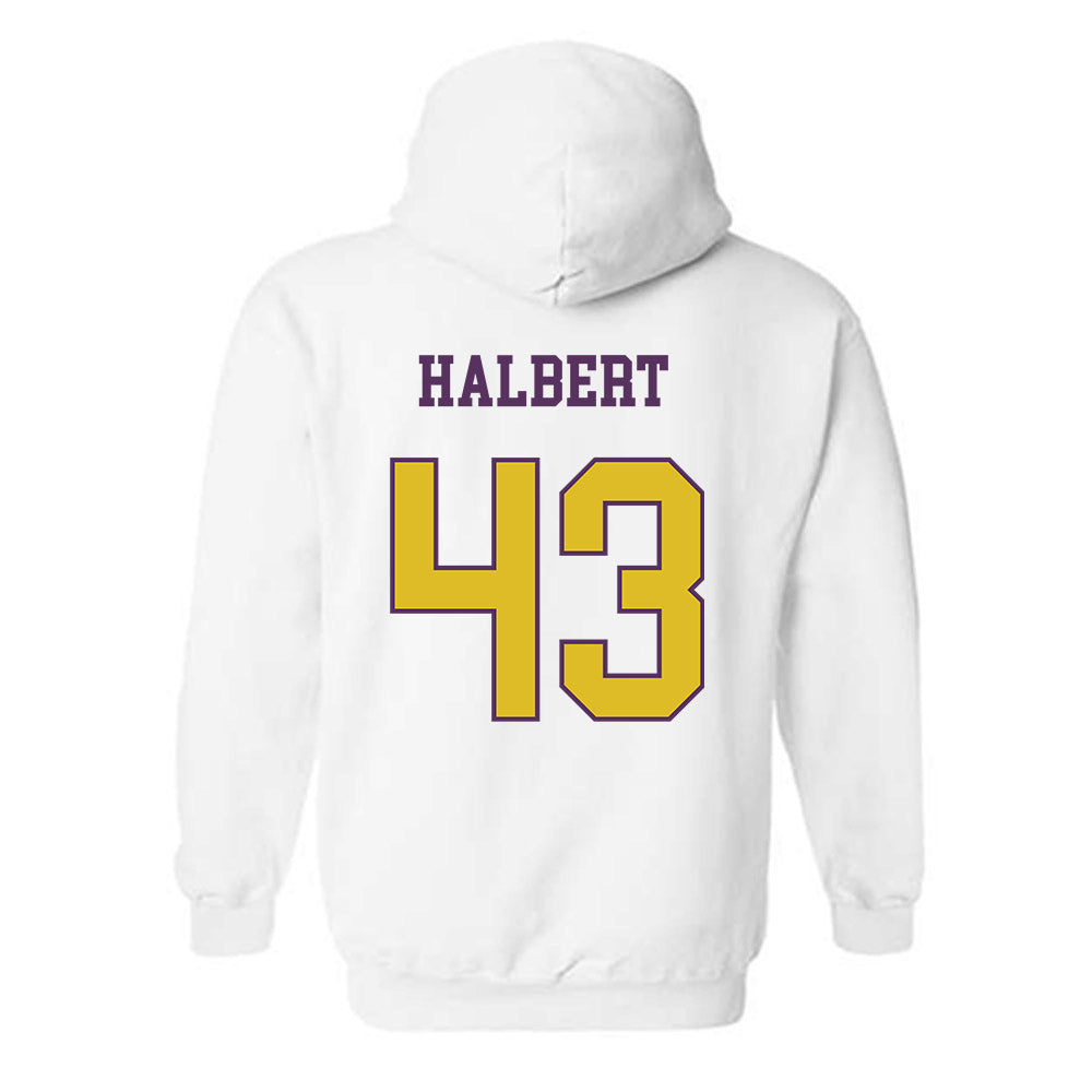 JMU - NCAA Football : Miles Halbert - Vintage Dukes Hooded Sweatshirt-1