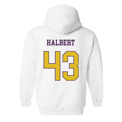 JMU - NCAA Football : Miles Halbert - Vintage Dukes Hooded Sweatshirt-1