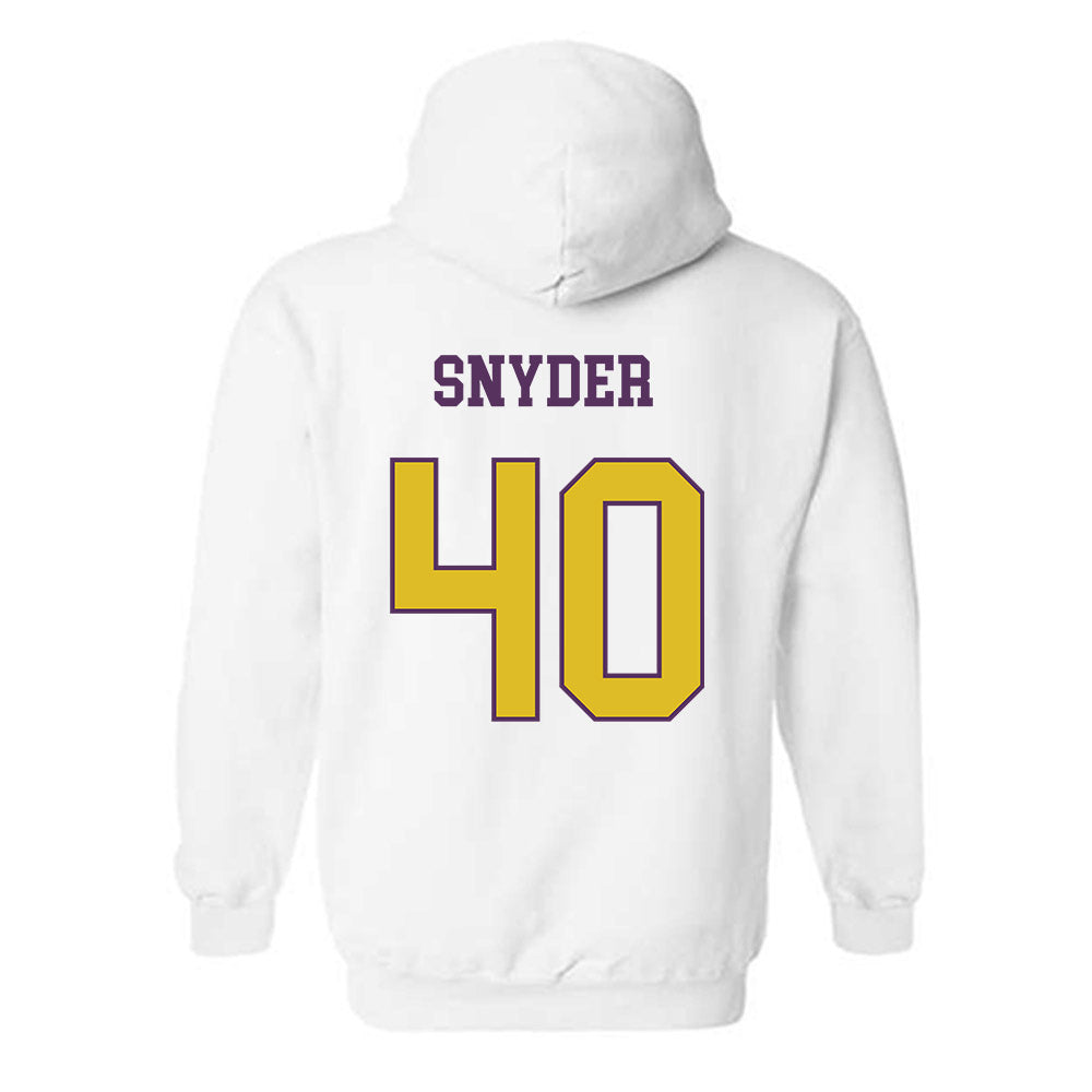 JMU - NCAA Football : Jackson Snyder - Vintage Dukes Hooded Sweatshirt-1