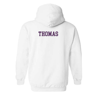 JMU - NCAA Women's Track & Field : KamDyn Thomas - Vintage Dukes Hooded Sweatshirt-1