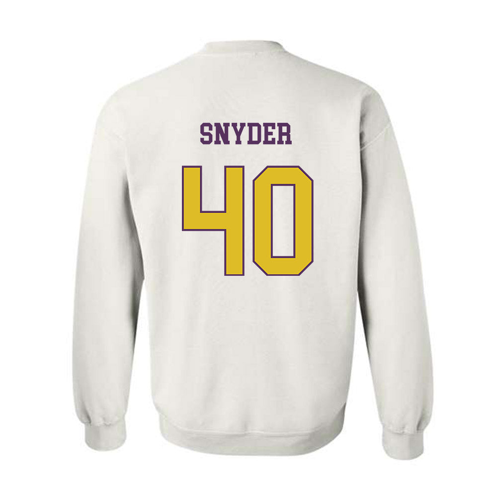 JMU - NCAA Football : Jackson Snyder - Vintage Dukes Crewneck Sweatshirt-1