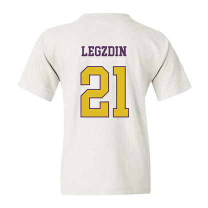 JMU - NCAA Softball : Cali Legzdin - Vintage Dukes Youth T-Shirt-1