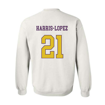 JMU - NCAA Football : Curtis Harris-Lopez - Vintage Dukes Crewneck Sweatshirt-1