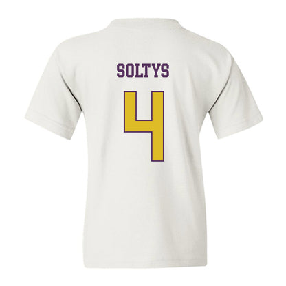 JMU - NCAA Women's Basketball : Delilah Soltys - Vintage Dukes Youth T-Shirt-1