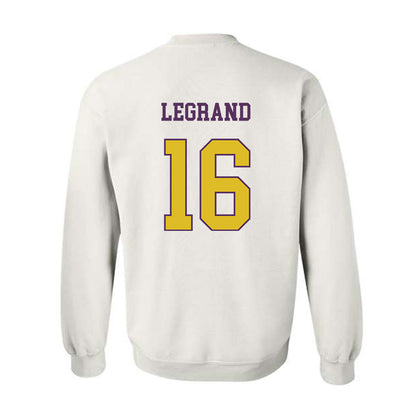 JMU - NCAA Softball : Emily LeGrand - Vintage Dukes Crewneck Sweatshirt-1