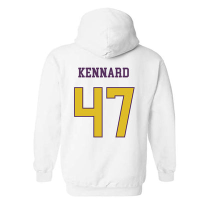 JMU - NCAA Football : Josiah Kennard - Vintage Dukes Hooded Sweatshirt-1