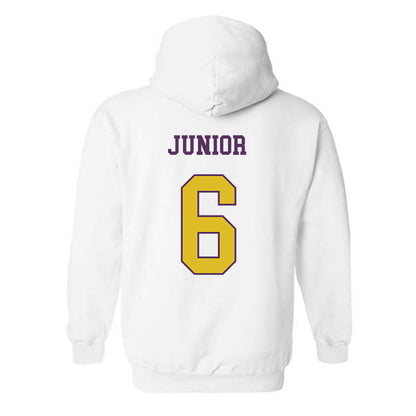 JMU - NCAA Men's Soccer : Florentino Junior - Vintage Dukes Hooded Sweatshirt-1