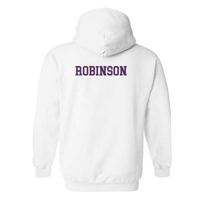 JMU - NCAA Women's Golf : Avery Robinson - Vintage Dukes Hooded Sweatshirt-1
