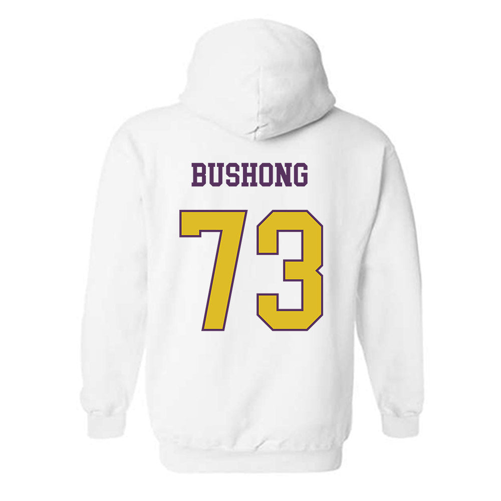 JMU - NCAA Football : Evan Bushong - Vintage Dukes Hooded Sweatshirt-1