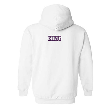 JMU - NCAA Women's Field Hockey : Kenzie King - Vintage Dukes Hooded Sweatshirt-1