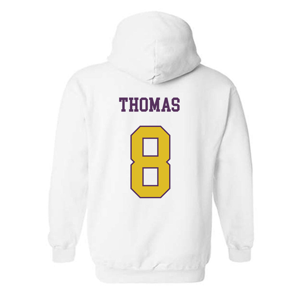 JMU - NCAA Football : Amar Thomas - Vintage Dukes Hooded Sweatshirt-1