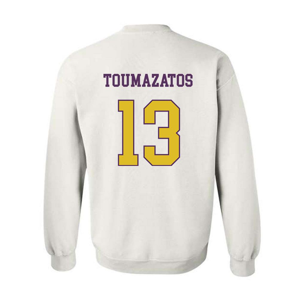 JMU - NCAA Women's Volleyball : Ana Toumazatos - Vintage Dukes Crewneck Sweatshirt-1
