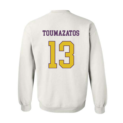 JMU - NCAA Women's Volleyball : Ana Toumazatos - Vintage Dukes Crewneck Sweatshirt-1