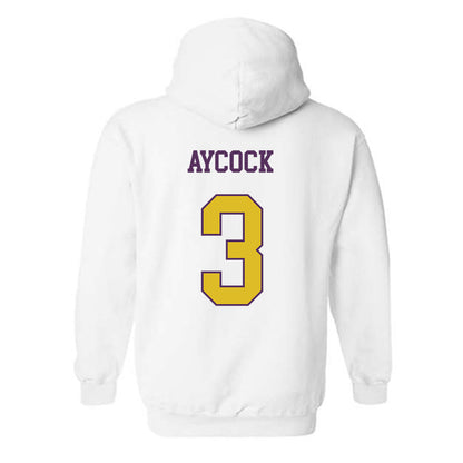 JMU - NCAA Baseball : Cameron Aycock - Vintage Dukes Hooded Sweatshirt-1