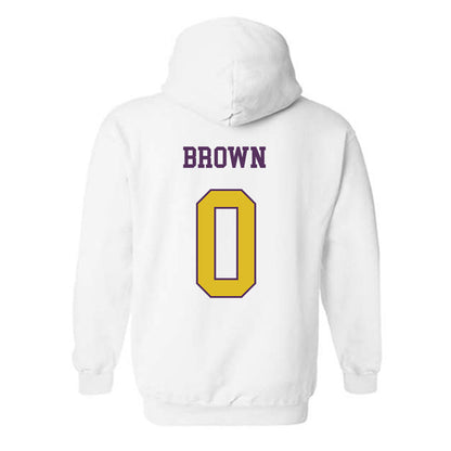JMU - NCAA Men's Basketball : Christian Brown - Vintage Dukes Hooded Sweatshirt-1