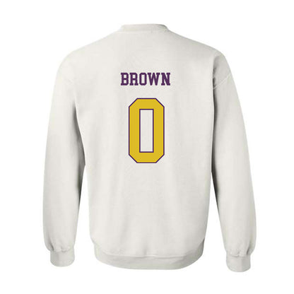 JMU - NCAA Men's Basketball : Christian Brown - Vintage Dukes Crewneck Sweatshirt-1