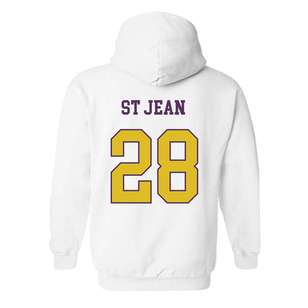 JMU - NCAA Softball : Lisey St Jean - Vintage Dukes Hooded Sweatshirt-1